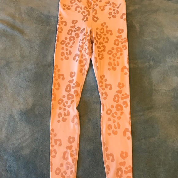 Rose gold leopard spiritual gangster leggings. - Picture 2 of 14